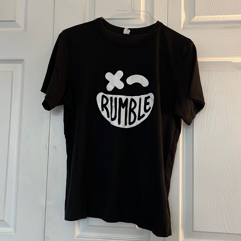 Rumble black t shirt